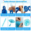 Baby Boy Baby Shower Decorations, 1 Set, Blue, for Gender Reveal