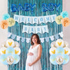Baby Boy Baby Shower Decorations, 1 Set, Blue, for Gender Reveal