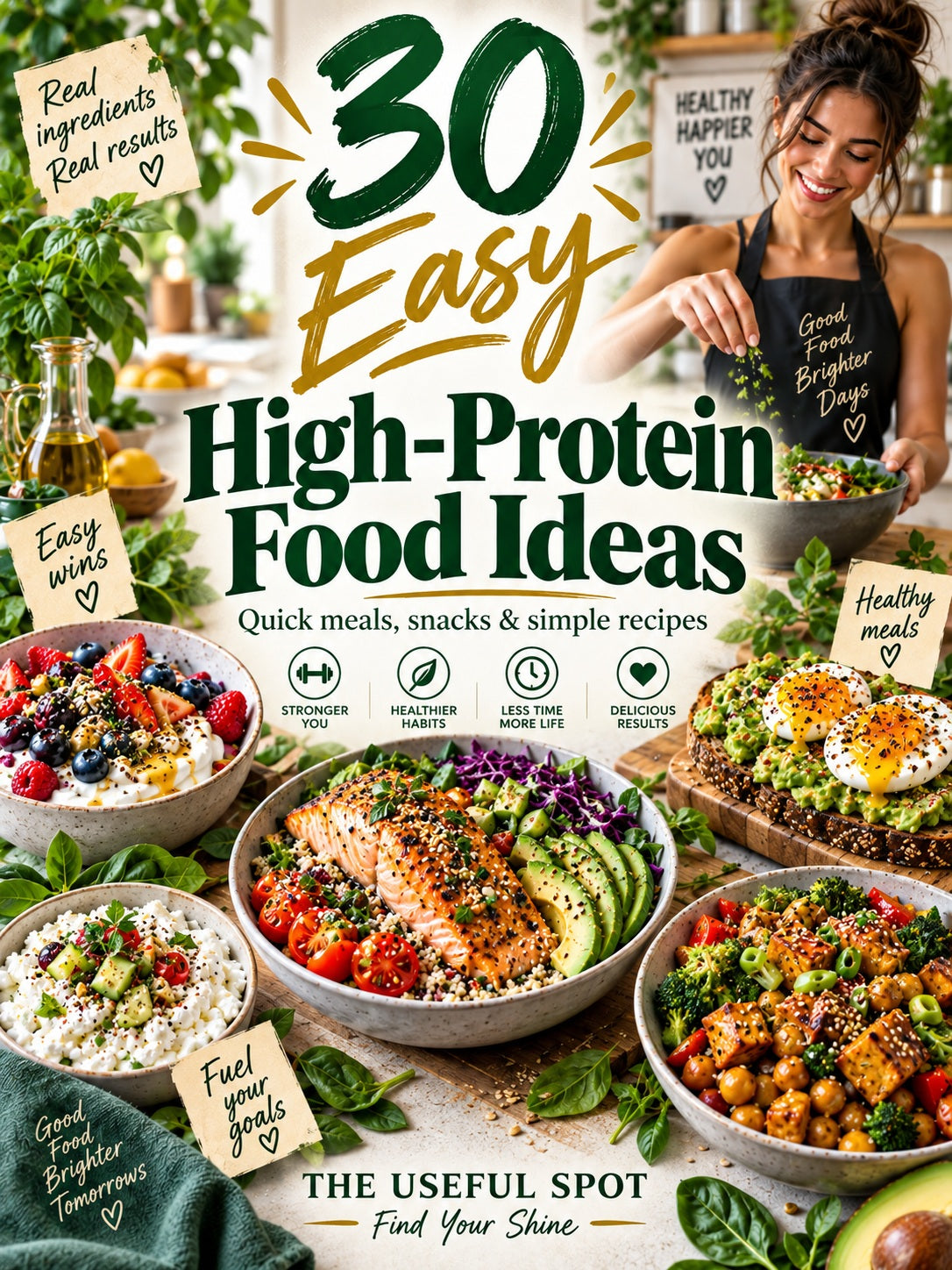 30 Easy High-Protein Food Ideas | Digital Cookbook