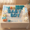 Baby Boy Baby Shower Decorations, 1 Set, Blue, for Gender Reveal